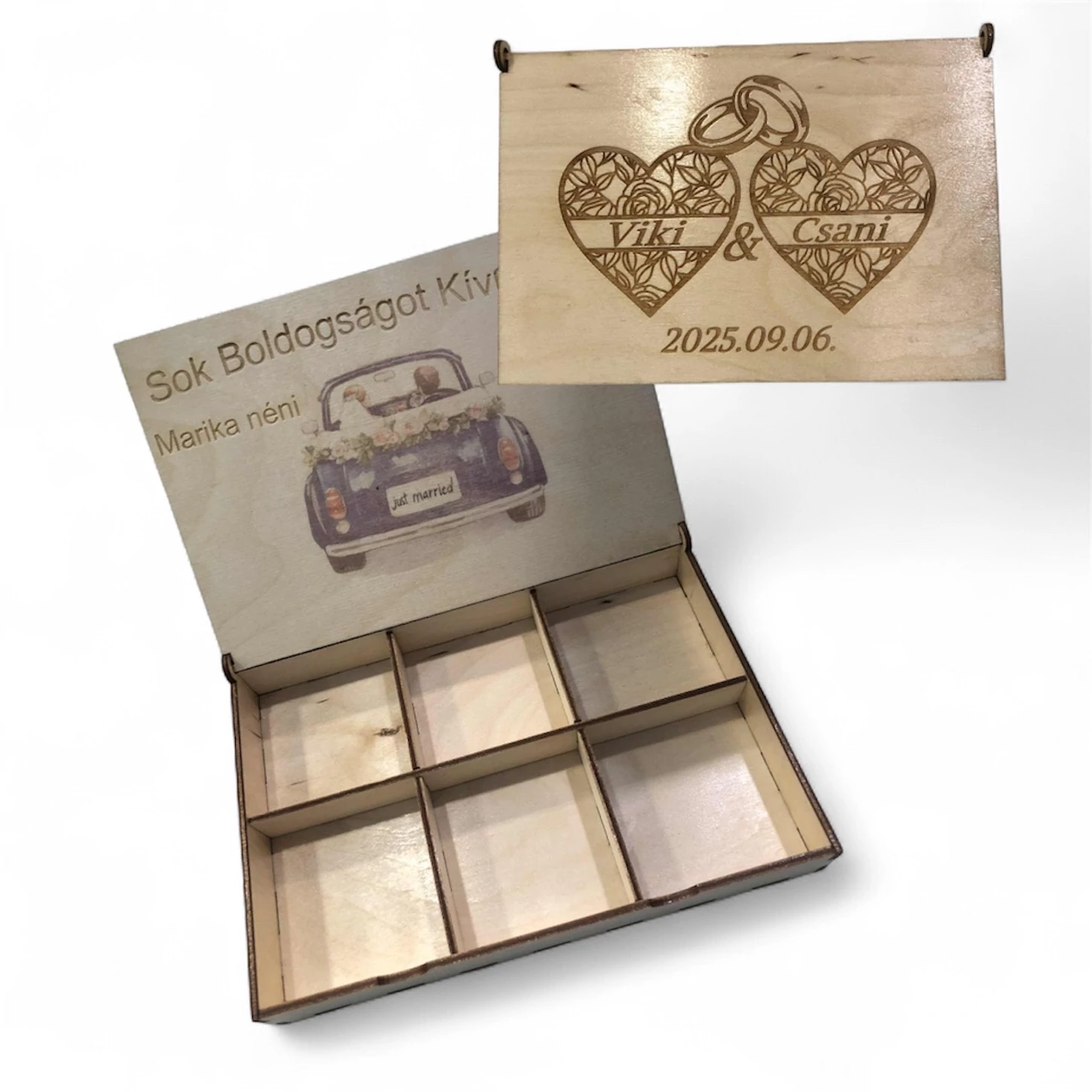 Esküvői ajándékátadó doboz
