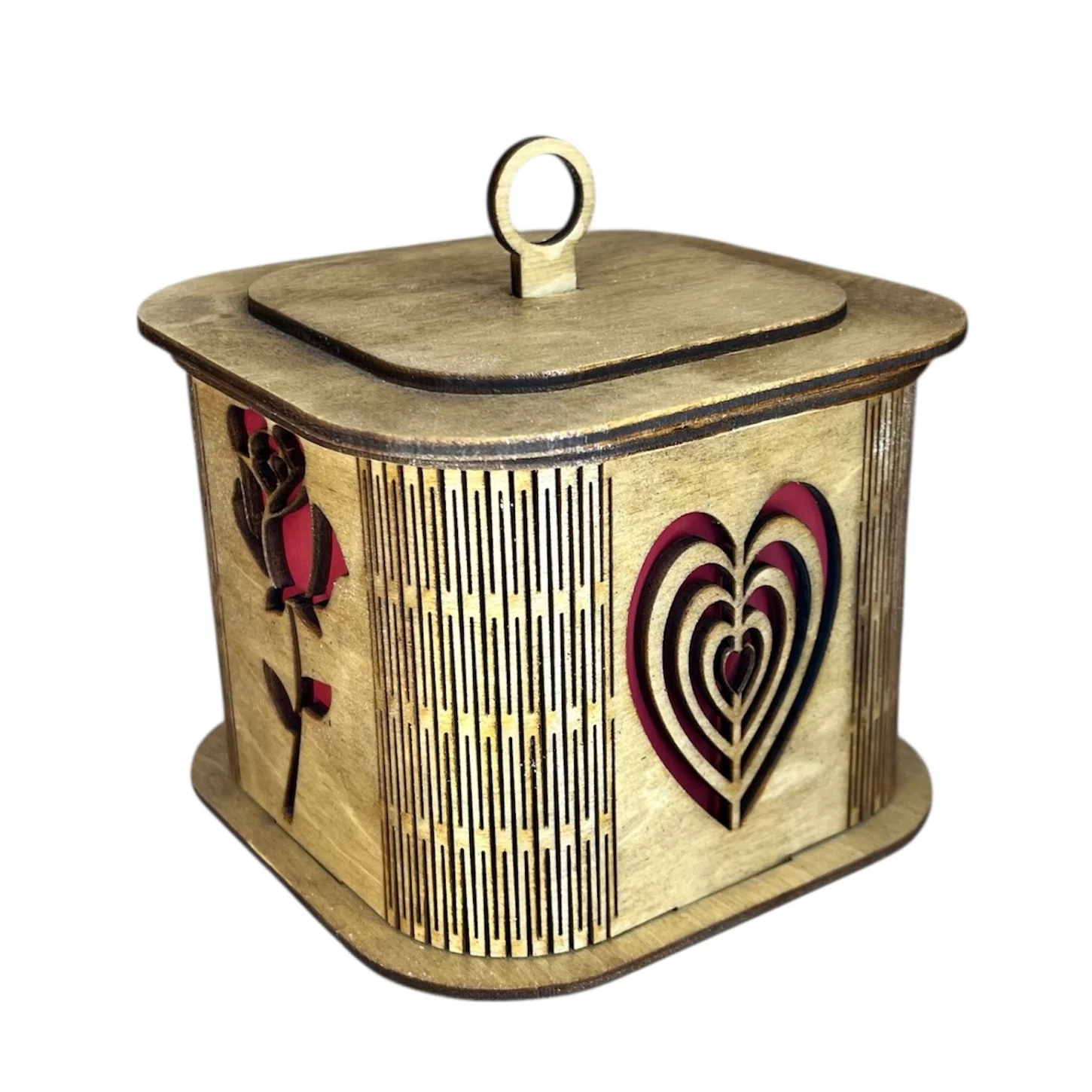 Juhar Valentinnapi LED lámpás – rózsaszín romantikus fény