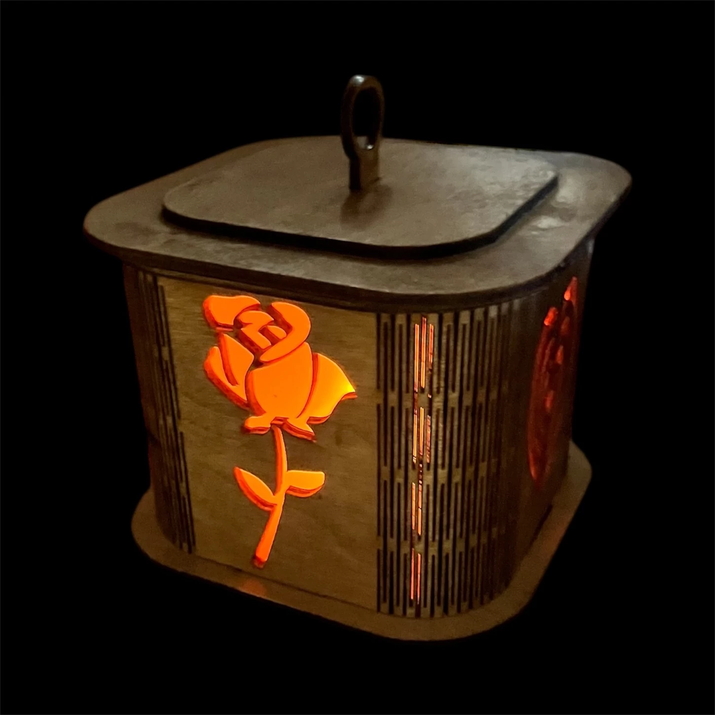 Juhar Valentinnapi LED lámpás – rózsaszín romantikus fény