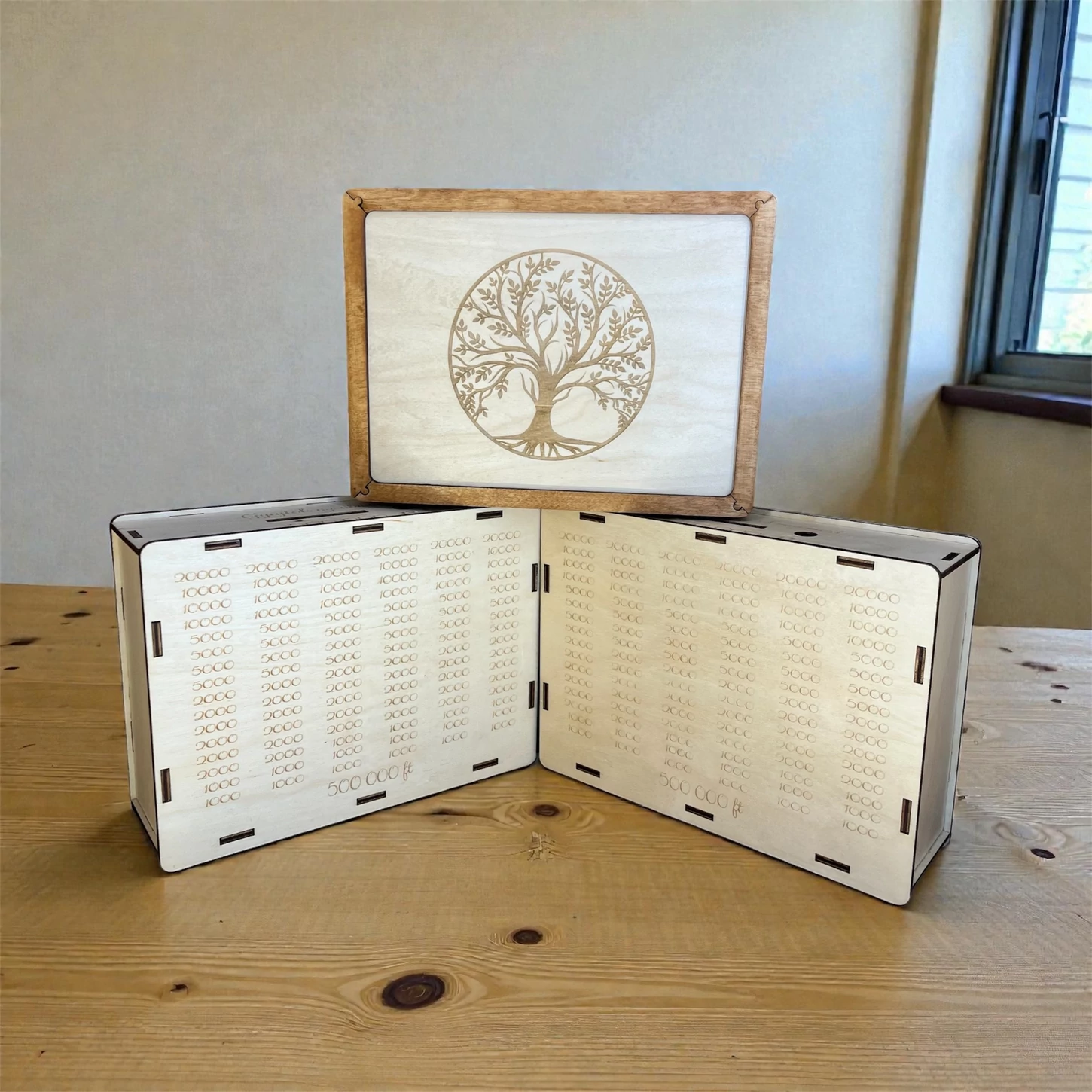 Életfa pénzgyűjtő díszdoboz – 500 000 Ft célösszeghez