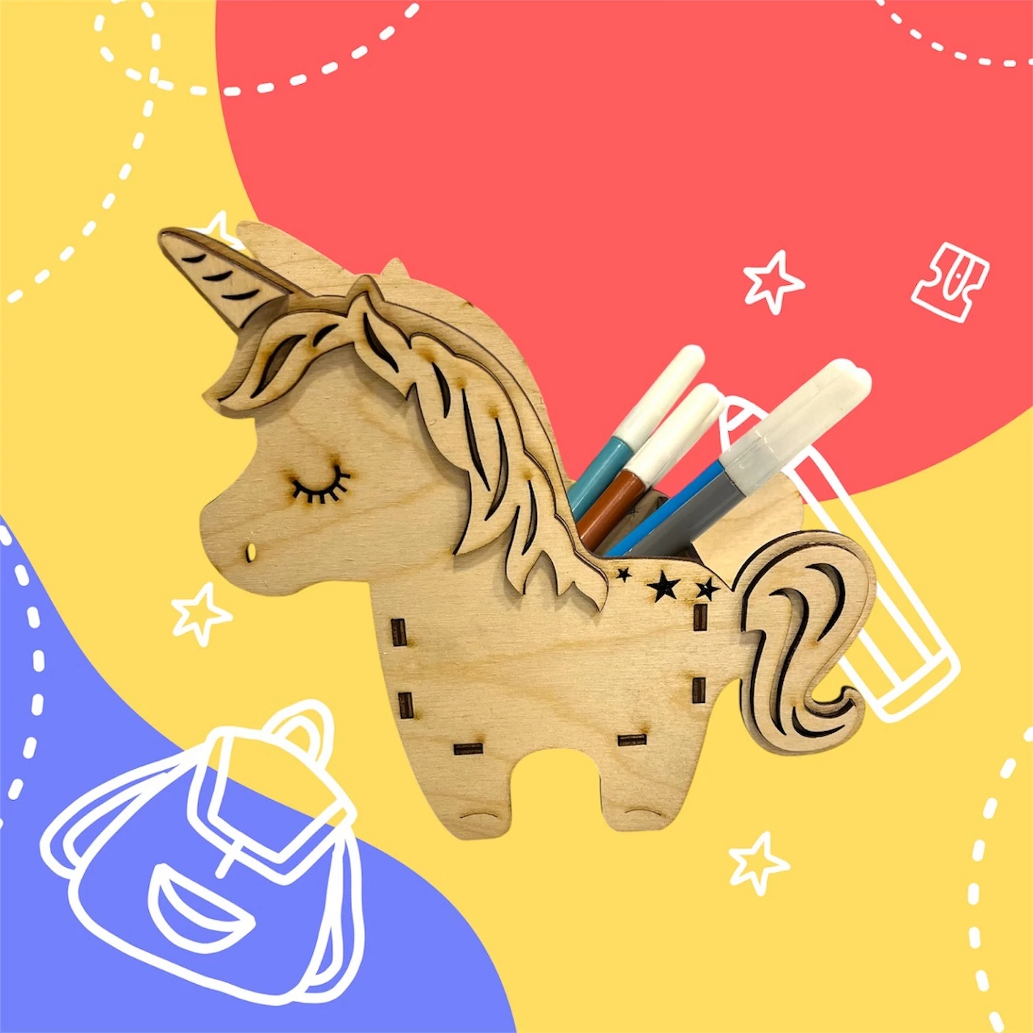  Ceruzatartó Unikornis