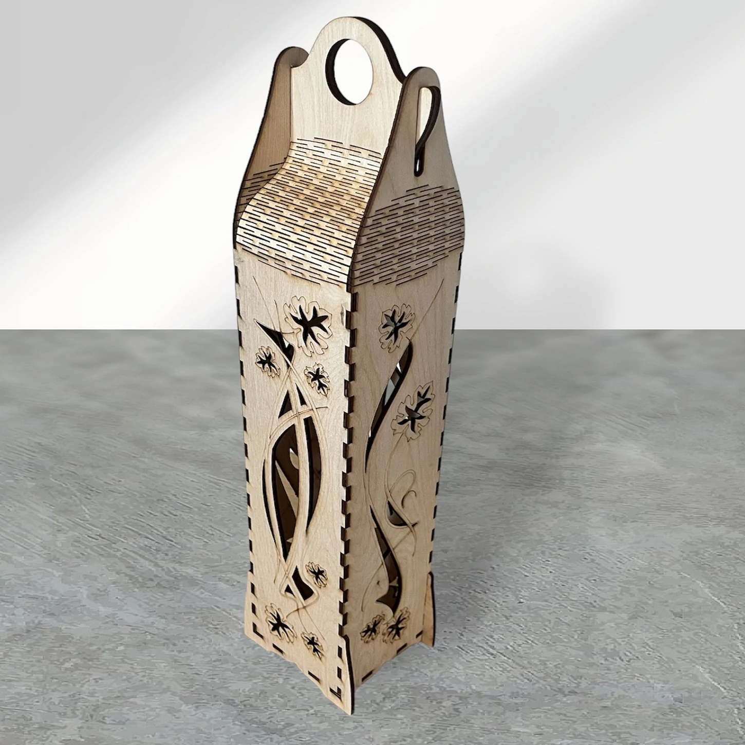 Szőlőleveles borátadó doboz