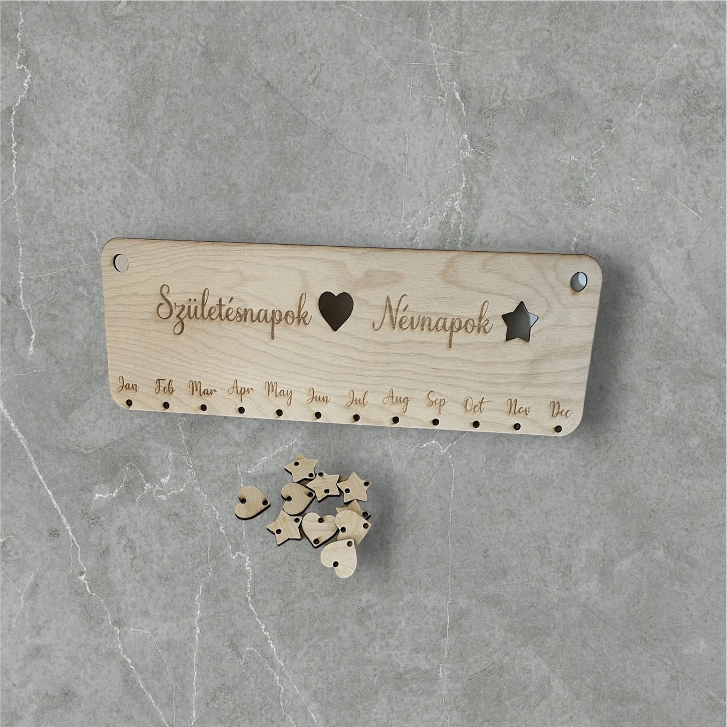 Születés és Névnap emlékeztető tábla