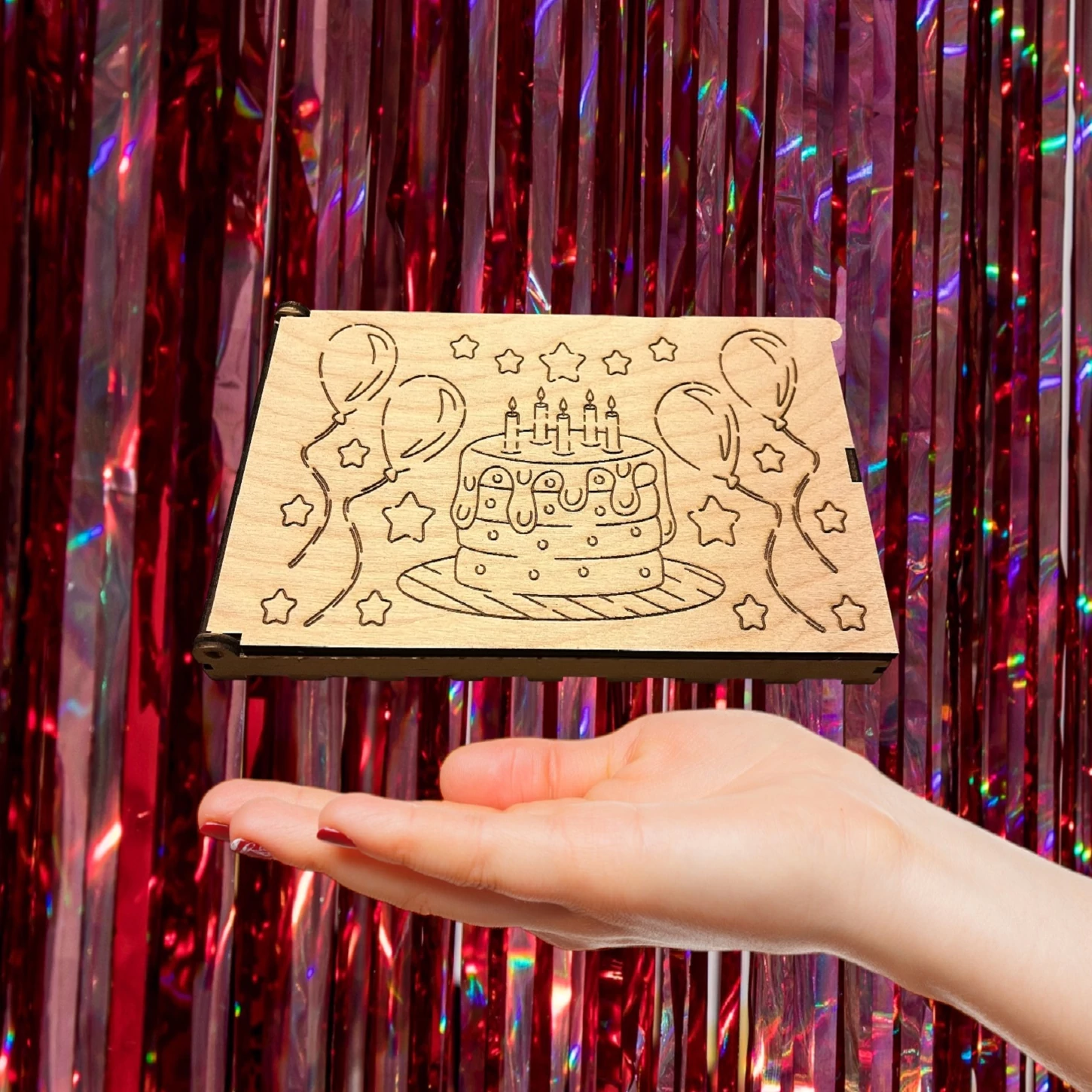 Születésnapra pénzátadó doboz