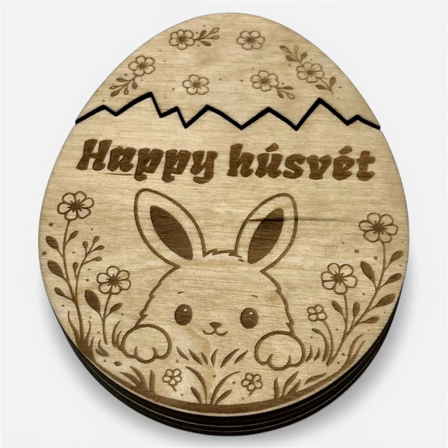 Húsvéti pénzátadó tojás – nyuszi mintával