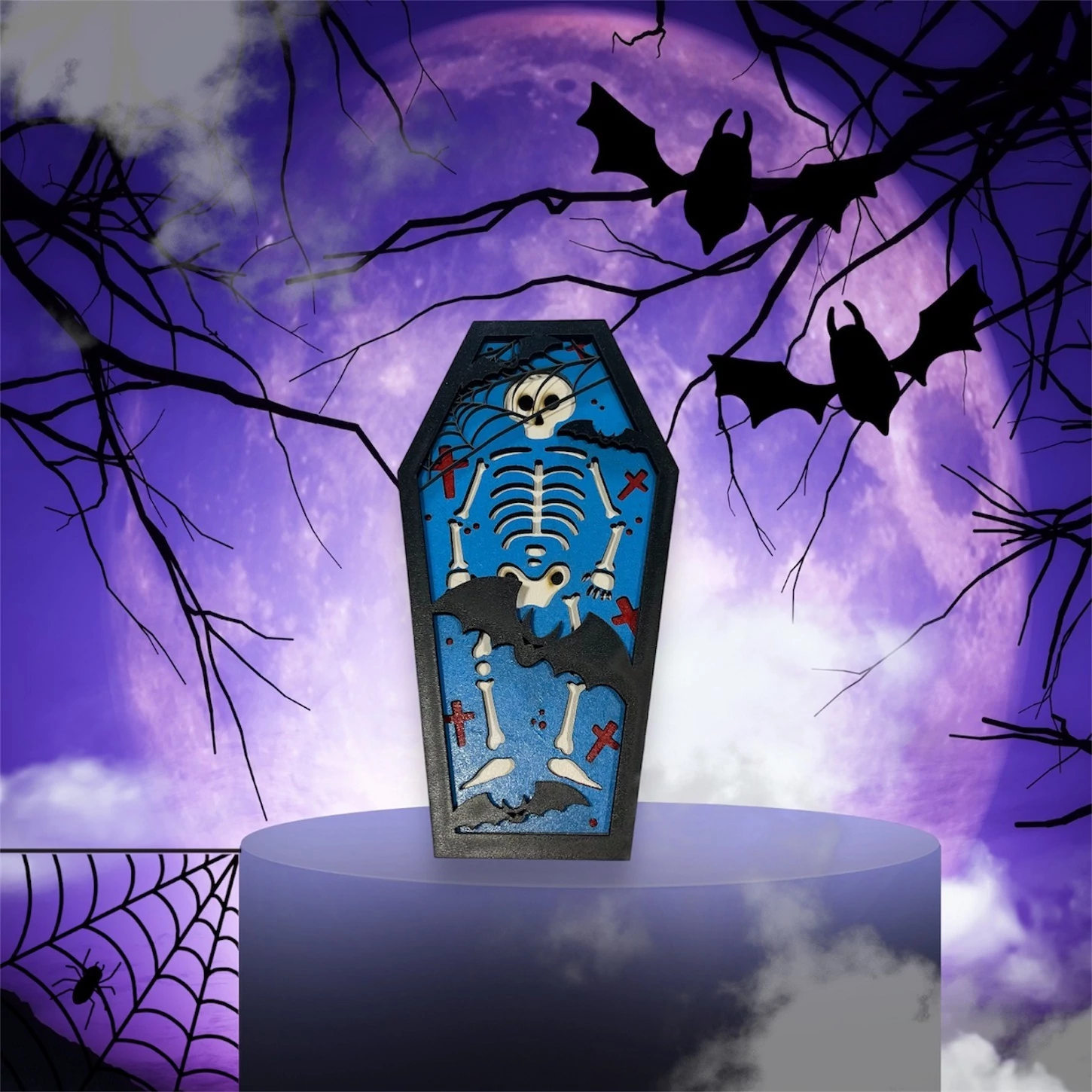 Csontvázas 3d dekoráció