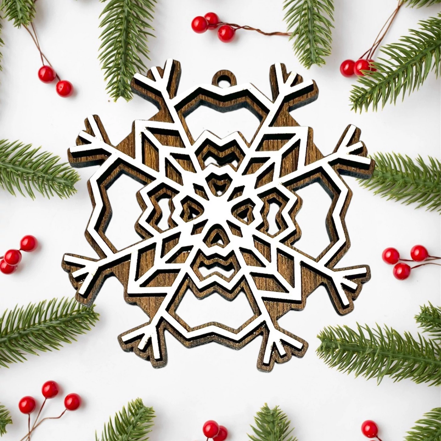 Karácsonyfa dísz hóvarázs