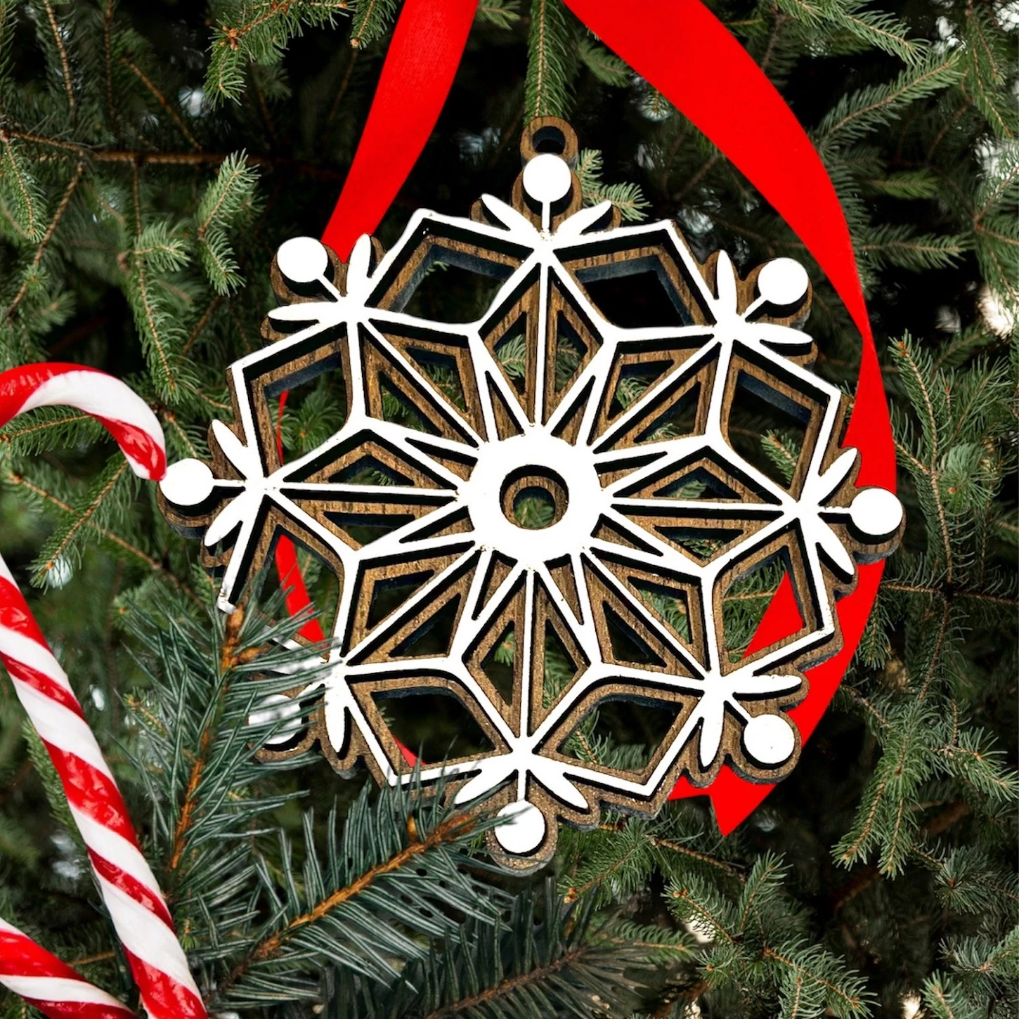 Karácsonyfa dísz ragyogás