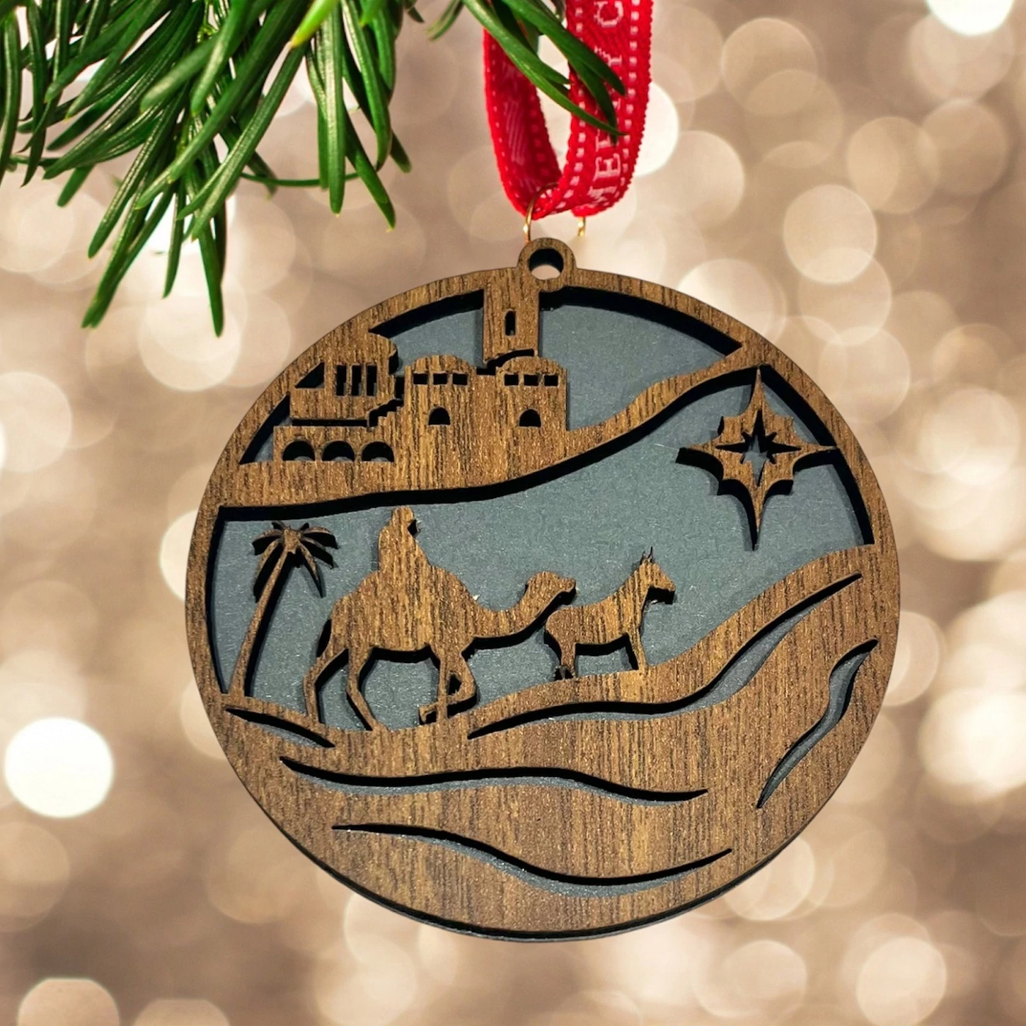 Karácsonyfa dísz Csillagot követve