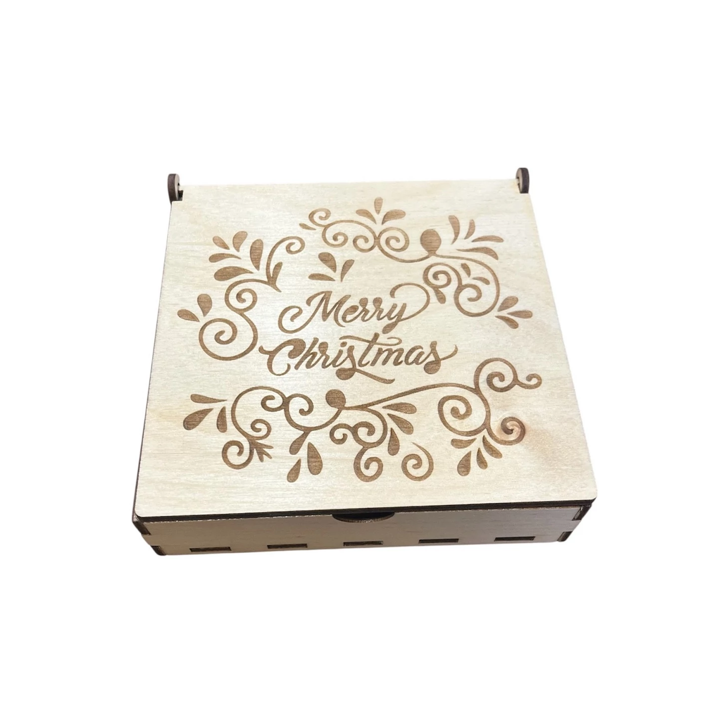 Karácsonyfadísz szett közepes díszdobozban – 24 db fa dísz