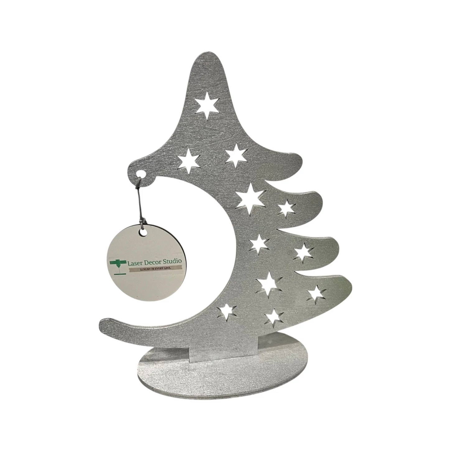 Csillagos karácsonyfa asztal dísz