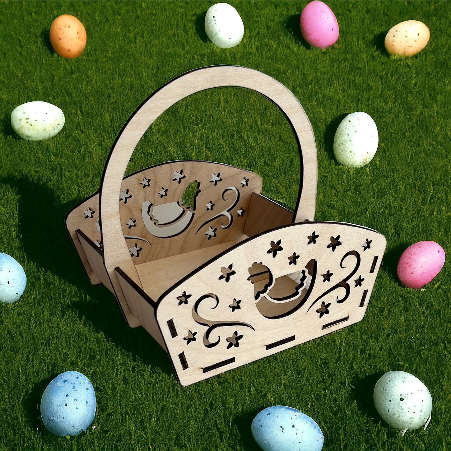 Csibés tojásgyüjtő kosárka 