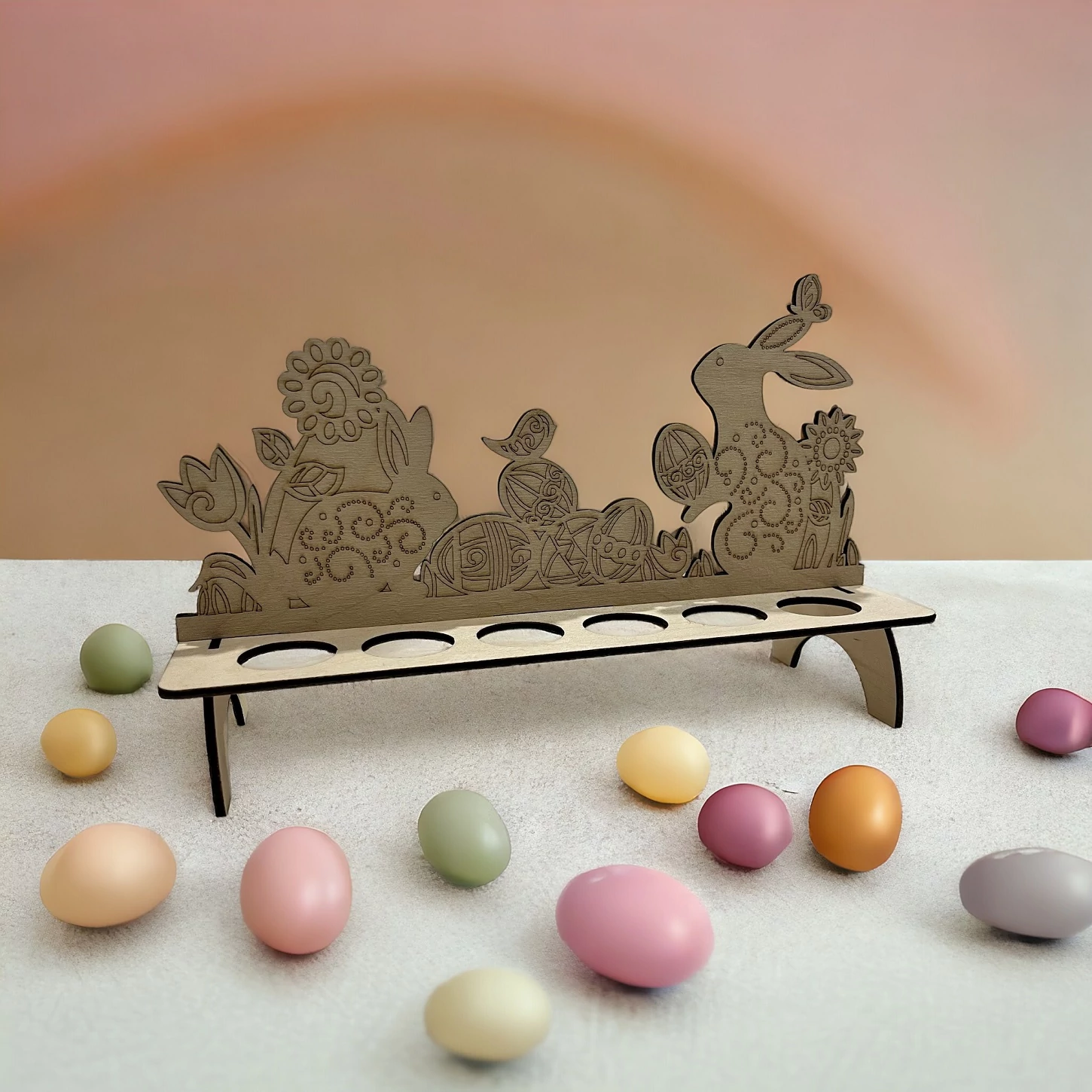 Tojástartó asztaldísz