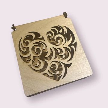 Szívmintás díszdoboz