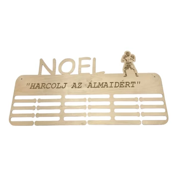 Személyre szabható fa éremtartó