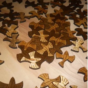 Fa puzzle – különleges repülő hal design