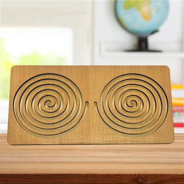 Montessori-Dupla külön kör Spirálösvény