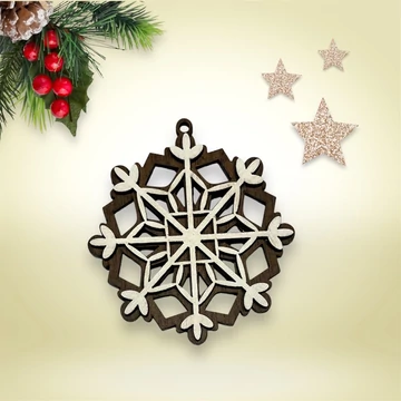 Karácsonyfa dísz hócsillag