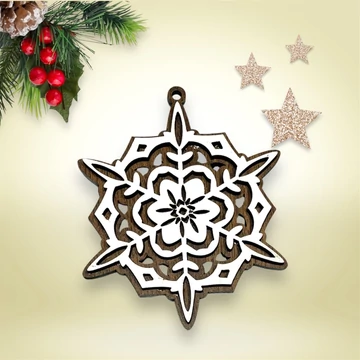 Karácsonyfa dísz jégkristály