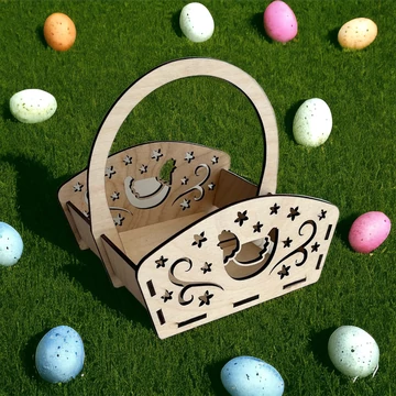 Csibés tojásgyüjtő kosárka 