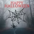 Pókháló és pók halloween dekoráció